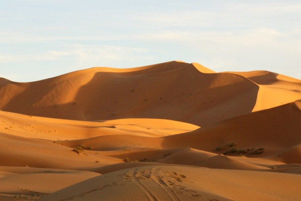 Sunrise and Sunset in the Sahara